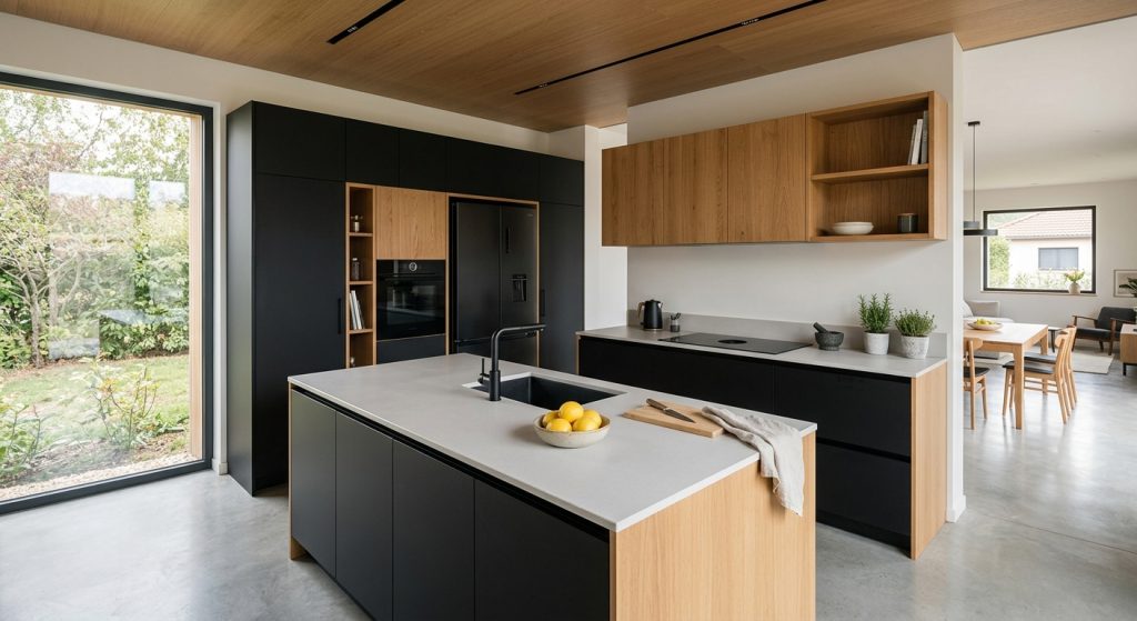 Triangle d activite et ergonomie de cuisine sur-mesure a Feurs